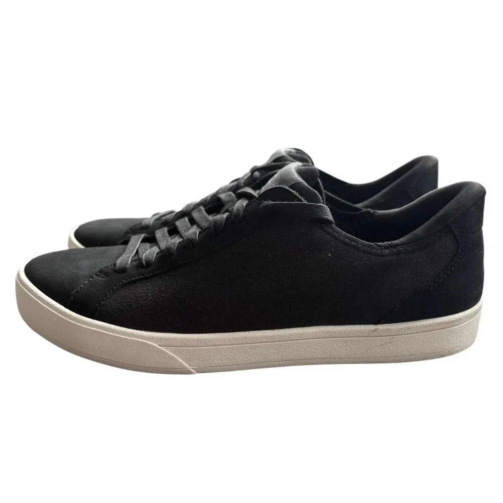 Kizik Irvine Women's Canvas/Leather Sneakers Black Size 8.5 Hands Free Lace Up - Picture 4 of 8